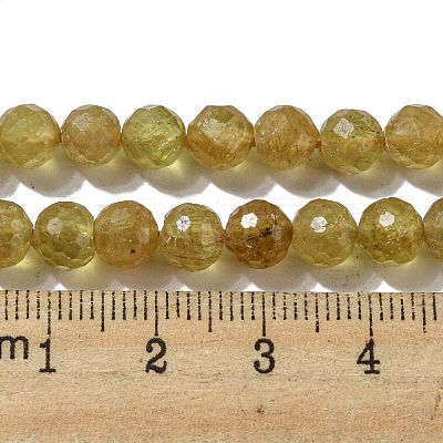 Natural Yellow Apatite Beads Strands G-G927-09A-1