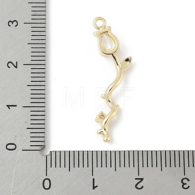 Brass Micro Pave Cubic Zirconia Pendants KK-M326-13D-G-1