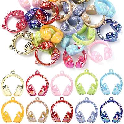 UV Plating Opaque Acrylic Pendants SACR-FZC0001-001F-1