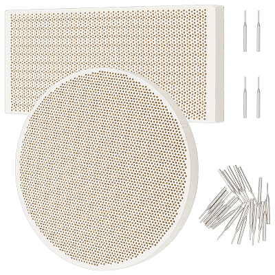 Quartz Honeycomb Ceramic Soldering Boards AJEW-OC0005-53A-1