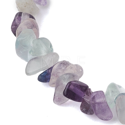 Natural Fluorite Beads Kids Bracelets BJEW-JB10611-06-1