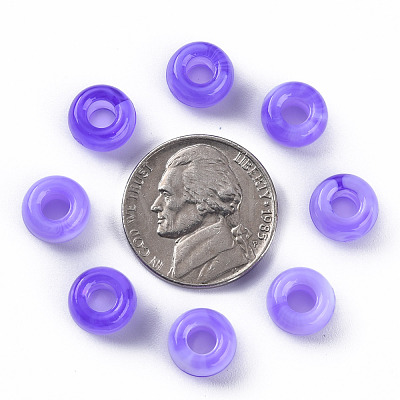 Acrylic European Beads MACR-S375-002B-04-1