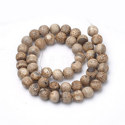 Dyed Natural Agate Beads Strands G-Q462-130D-6mm-1