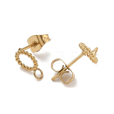 304 Stainless Steel Stud Earring Findings SA-CBA22DE-05G-02-1
