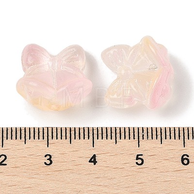 Transparent Spray Paint Glass Beads GLAA-Z011-06H-1