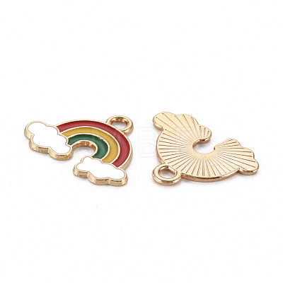 Alloy Enamel Pendants ENAM-N055-009A-NR-1