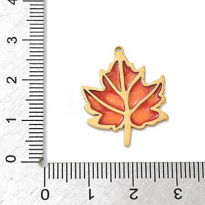 Ocean Theme 304 Stainless Steel Enamel Pendants LS-STAS-G373-01C-03-1