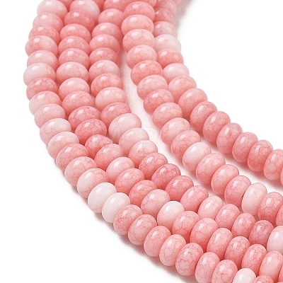 Ombre Effect Dyed Glass Beads Strands GLAA-C043-01G-1