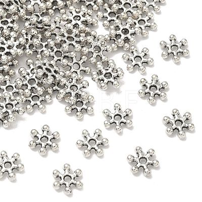 Flower Alloy Spacer Beads X-PALLOY-ZN152-AS-RS-1