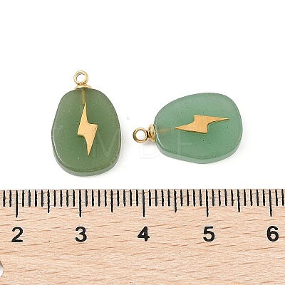 Natural Green Aventurine Pendants STAS-P380-77G-01-1