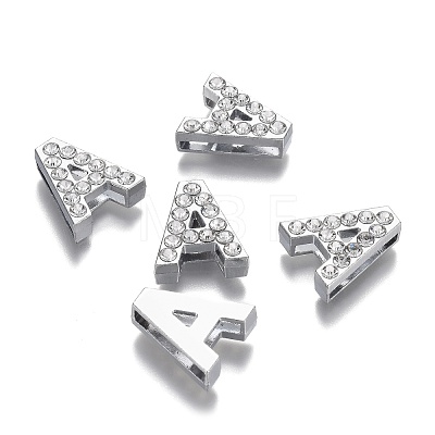 Alloy Slide Charms RB-F034-01-P-RS-1