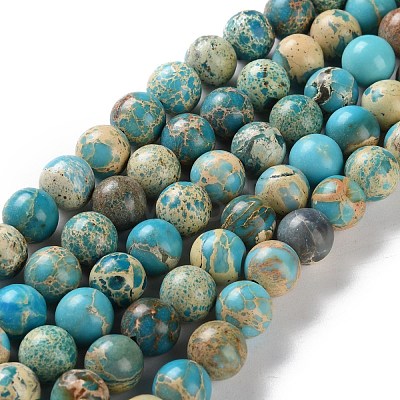 Dyed Natural Regalite/Imperial Jasper/Sea Sediment Jasper Beads Strands G-B124-C01-04-1