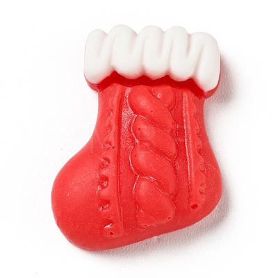 Opaque Christmas Resin Cabochons LS-RESI-G039-06-1