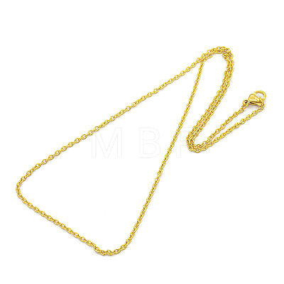 Unisex 304 Stainless Steel Cable Chain Necklaces STAS-O037-83-1