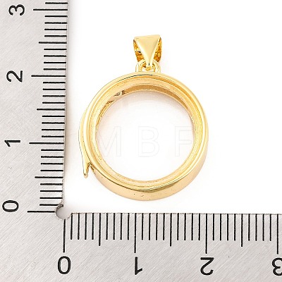 Rack Plating Brass Locket Pendants KK-F874-01G-08-1