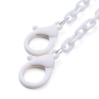 Personalized ABS Plastic Cable Chain Necklaces NJEW-JN02849-07-1