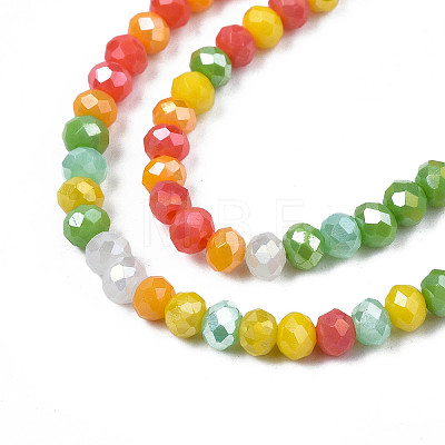 Opaque Glass Beads Strands X-GLAA-T006-07-A05-1