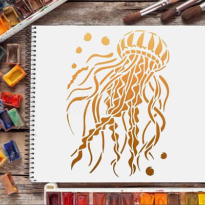 Large Plastic Reusable Drawing Painting Stencils Templates DIY-WH0202-213-1