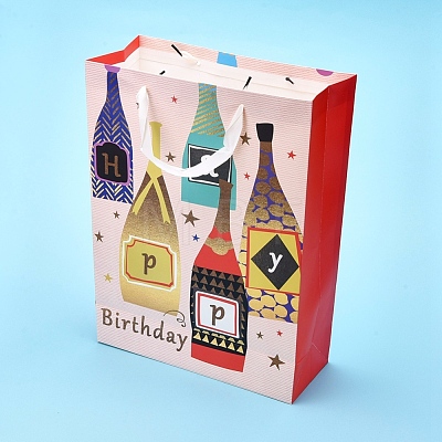 Happy Birthday Party Present Gift Paper Bags DIY-I030-07C-1
