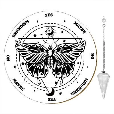Pendulum Board Dowsing Necklace Divination DIY Making Kit DIY-CN0001-79-1