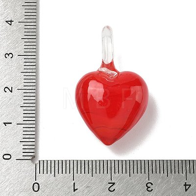 Christmas Handmade Lampwork Pendants LAMP-L081-01G-1