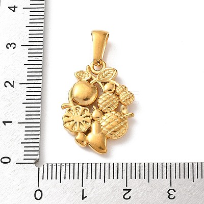 304 Stainless Steel Crystal Rhinestone Pendants RB-CBA2A5E-02G-03-1
