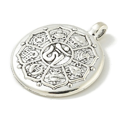 Tibetan Style Alloy Pendants FIND-U015-42AS-1