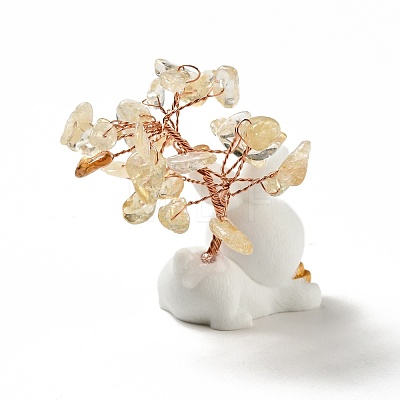 Natural Citrine Tree Display Decorations DJEW-E007-01RC-03-1