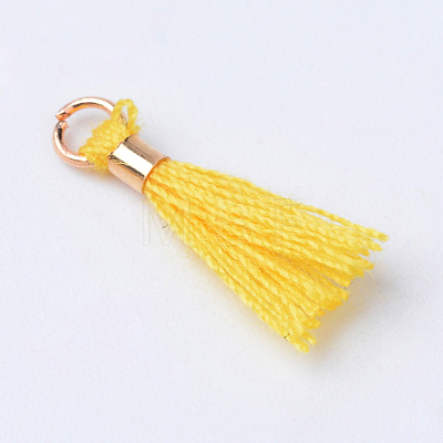 Polycotton(Polyester Cotton) Tassel Pendant Decorations X-OCOR-S102-13-1