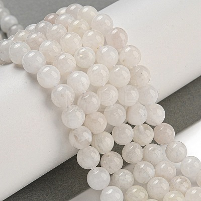 Natural Rainbow Moonstone Beads Strands G-C068-8mm-1A-1