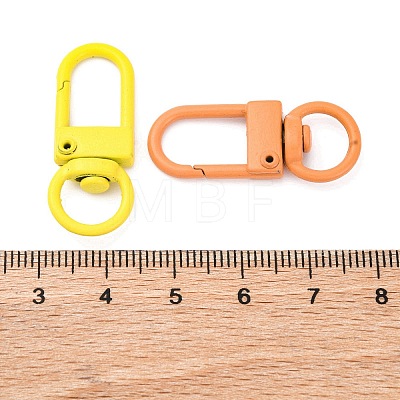 Spray Painted Alloy Swivel Clasps FIND-G084-02-1