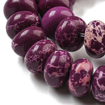 Synthetic Imperial Jasper Dyed Beads Strands G-D077-E01-01E-1
