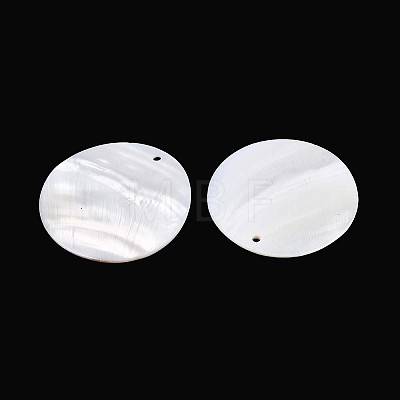 Natural Freshwater Shell Pendants SHEL-T020-47C-1