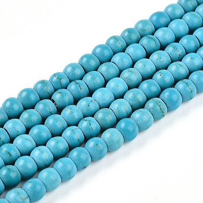 Synthetic Turquoise Beads Strands TURQ-S192-4mm-2-1