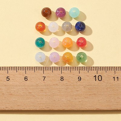 1050Pcs 15 Colors Round Imitation Gemstone Acrylic Beads OACR-FS0001-26-1