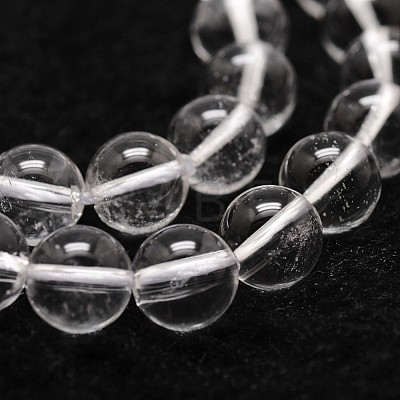 Natural Quartz Crystal Beads Strands G-G735-21-10mm-A-1