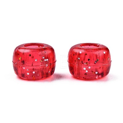 Transparent Acrylic European Beads X-TACR-T010-002-1