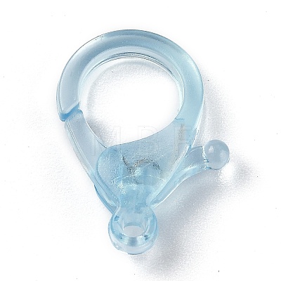 Transparent Plastic Lobster CLaw Clasps KY-H005-A02-1