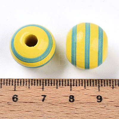 Easter Theme Printed Wood Beads WOOD-T032-22N-1