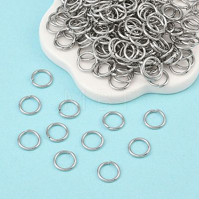 Tarnish Resistant 304 Stainless Steel Open Jump Rings X-STAS-E067-07-8mm-1