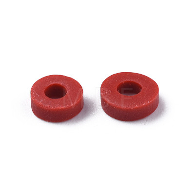 Handmade Polymer Clay Beads X-CLAY-Q251-6.0mm-102-1
