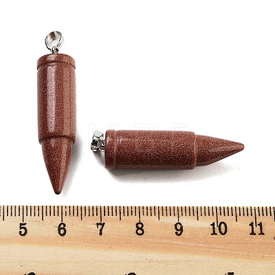 Synthetic Goldstone Pointed Pendants G-A231-03E-1