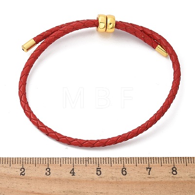 Leather Braided Cord Bracelets BJEW-G675-06G-15-1