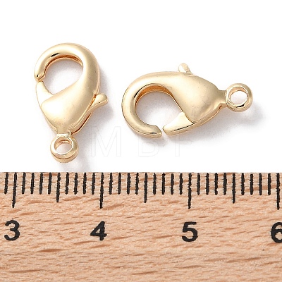 Rack Plating Brass Lobster Claw Clasps KK-F090-27LG-03-1