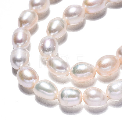 Natural Cultured Freshwater Pearl Beads Strands PEAR-N012-06G-1
