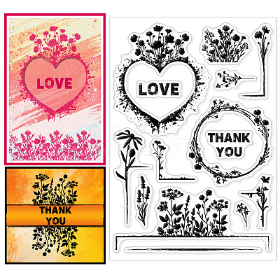 Custom PVC Plastic Clear Stamps DIY-WH0618-0102-1