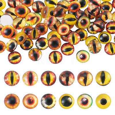 70Pcs 2 Styles Glass Cabochons GLAA-TADJ0001-18D-1