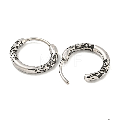 316 Surgical Stainless Steel Hoop Earrings EJEW-D096-12AS-04-1