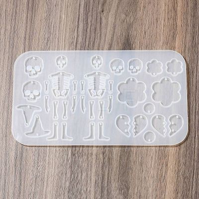 Halloween Theme Silicone Pendant Molds LS-DIY-Q030-05B-1
