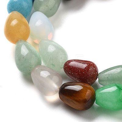 Natural & Synthetic Mixed Gemstone Beads Strands G-B106-A30-01-1